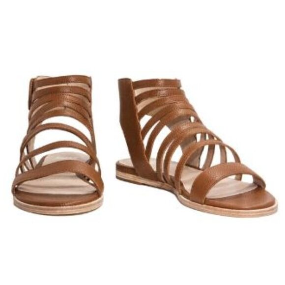 EILEEN FISHER "Otto" Strappy Gladiator Sandal Size 9.5 - Picture 1 of 15